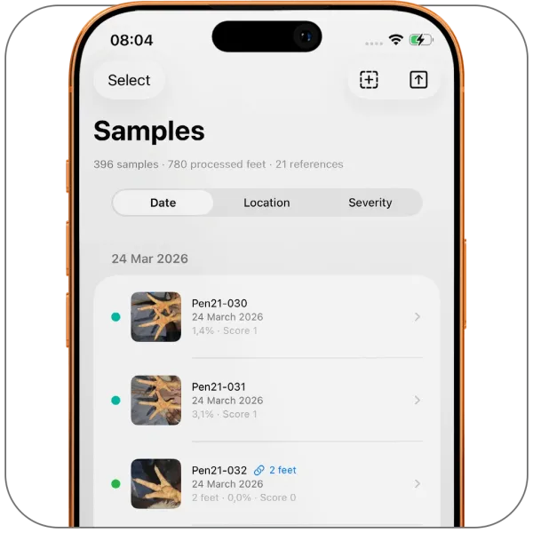 Track trends across visits